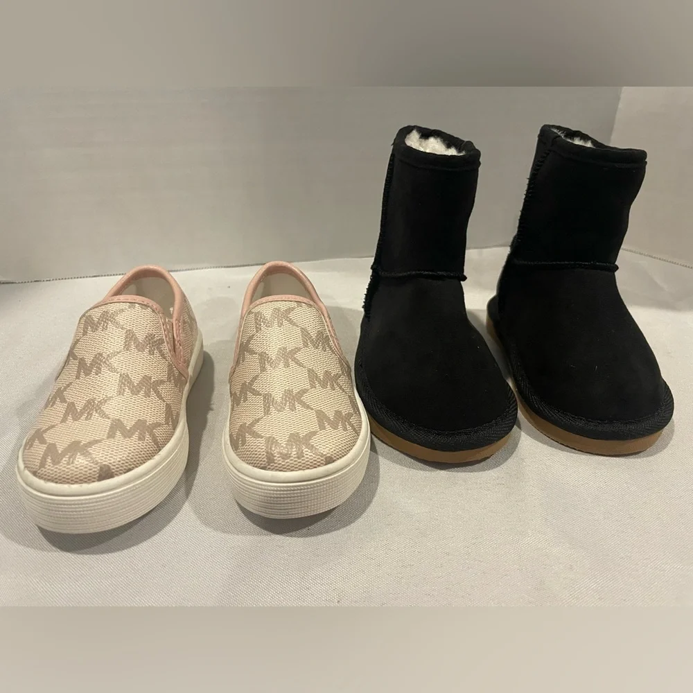 MICHAEL KORS / OLD NAVY Slip On Sneakers & Boots Toddler Size 5 Shoe Lot - Picture 3 of 4